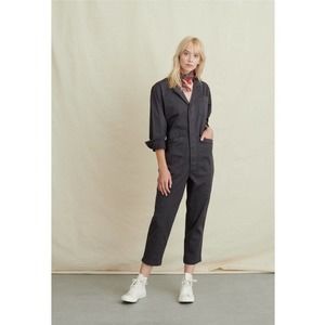 Alex Mill Cotton Twill Standard Jumpsuit Iron Grey
